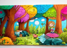 手绘幼儿故事插图，手绘幼儿故事插图怎么画