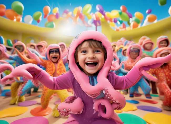 八爪鱼儿童舞蹈，儿歌八爪鱼舞蹈视频