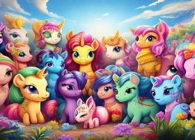 小马宝莉儿童画、小马宝莉儿童画的卡