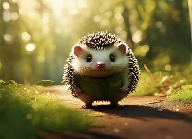 勇敢的小刺猬简短故事；勇敢的小刺猬简短故事图片