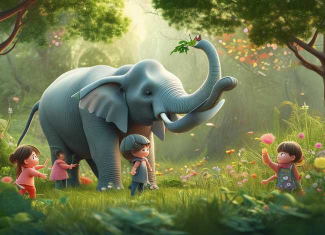 关于大象的儿童故事简单（关于大象的幼儿故事）