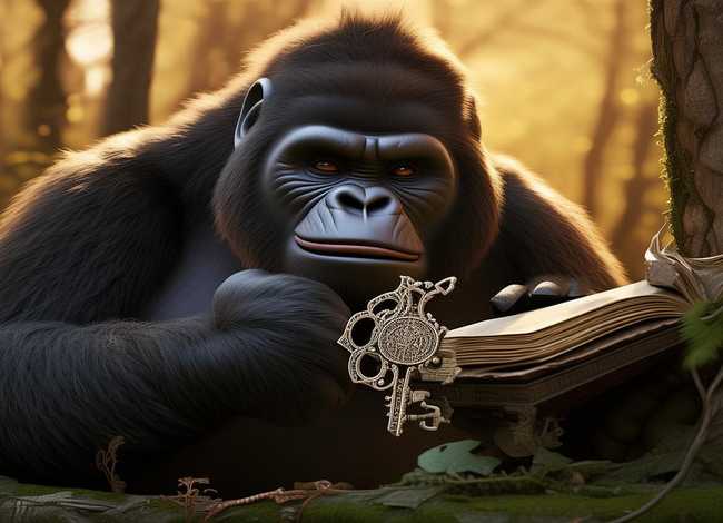 大猩猩故事书、大猩猩故事书钥匙