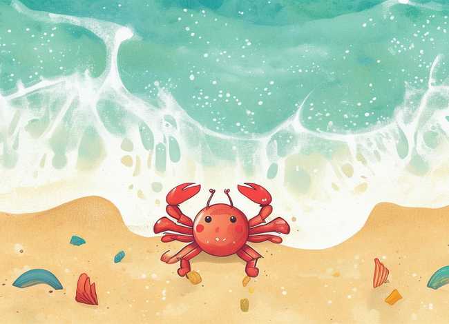 小螃蟹幼儿故事，小螃蟹幼儿故事图片