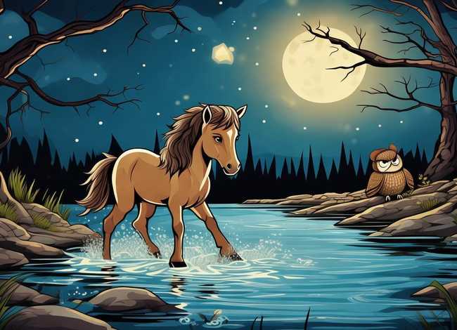 小马过河儿童故事短视频、小马过河的故事视频 睡前故事