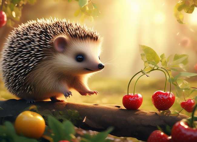 刺猬和水果的故事 - 刺猬和水果的故事图片