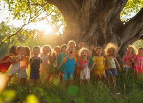 大槐树的故事儿童歌曲；付新越《大槐树的故事》快乐阳光原创少儿歌曲