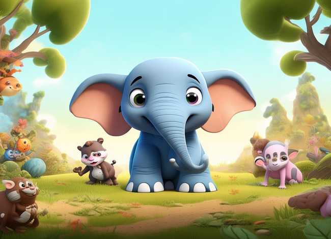 儿童故事大象动画片（动画片大象的故事）