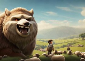 小孩放羊狼来了的故事、放羊的小孩故事狼来了告诉我们什么道理