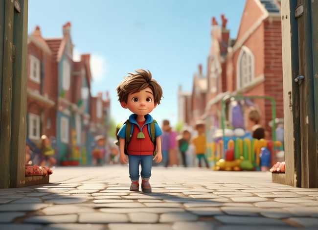 声音故事；声音故事大卫上学去