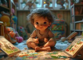 儿童收集故事、收集一个小故事