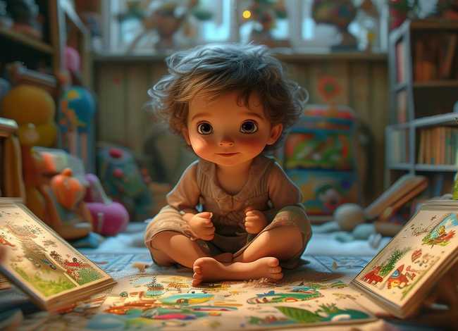 儿童收集故事、收集一个小故事