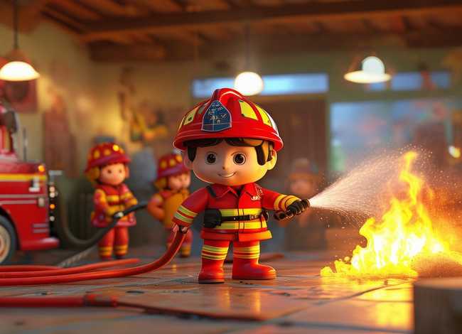 儿童故事消防员灭火、消防员灭火小故事