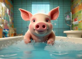儿童故事小猪不爱洗澡，小猪不爱洗澡的故事视频
