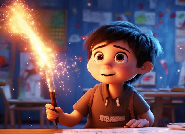 神笔马良儿童故事拼音简短，神笔马良的故事拼音文字版