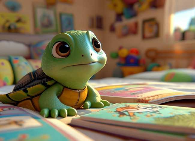 儿童睡前故事聪明的乌龟视频；幼儿故事视频聪明的小乌龟