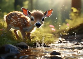 小鹿喝水故事完整版、小鹿喝水故事完整版下载