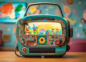 儿童故事磁带机（故事磁带电视片等是幼儿进行语言活动常用的设备和材料）