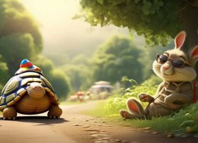 儿童讲故事龟兔赛跑带动作；少儿故事龟兔赛跑讲解