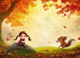 关于秋天的童话故事作文（关于秋天的童话作文300字三年级）