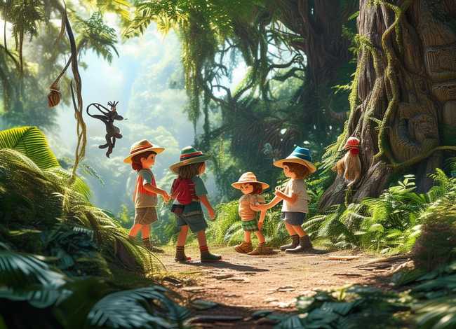 丛林探险儿童故事,丛林探险幼儿故事 丛林探险儿童故事,丛林探险幼儿故事