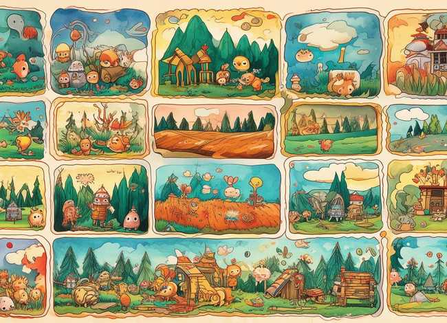 儿童画故事连环画，少儿故事连环画