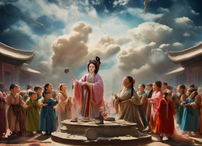 女娲补天儿童故事表演（女娲补天讲故事表演）