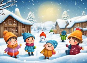 冬天下雪的儿童故事 - 下雪天的幼儿故事