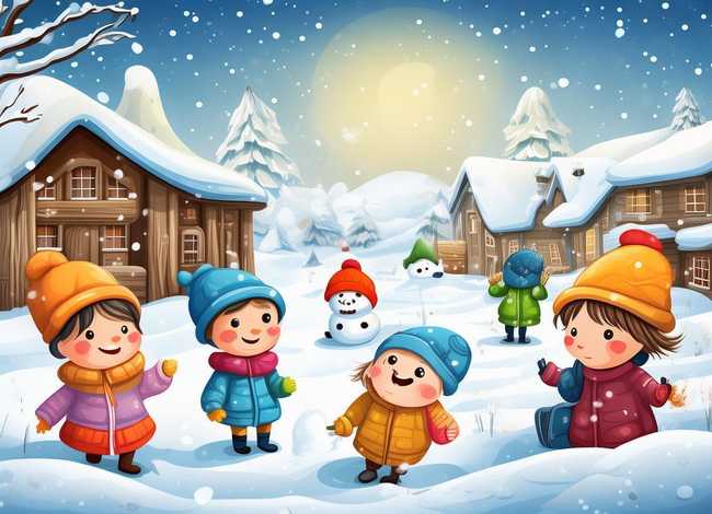 冬天下雪的儿童故事 - 下雪天的幼儿故事