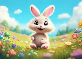 小兔子儿童画图片 - 小兔子儿童画图片大全