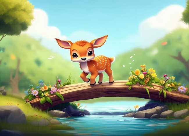 幼儿故事小鹿、幼儿故事小鹿过河教案