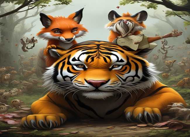 狐狸借虎威儿童故事、狐假虎威狐狸借着老虎,还会发生怎么样的故事 狐狸借虎威儿童故事、狐假虎威狐狸借着老虎,还会发生怎么样的故事