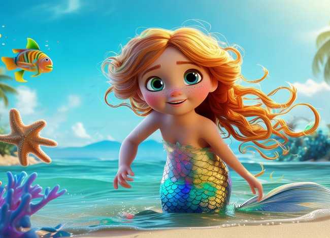 播放免费的美人鱼儿童故事 请播放美人鱼故事