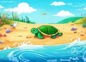 小乌龟的故事3-6岁儿童故事绘本 - 关于小乌龟的绘本故事
