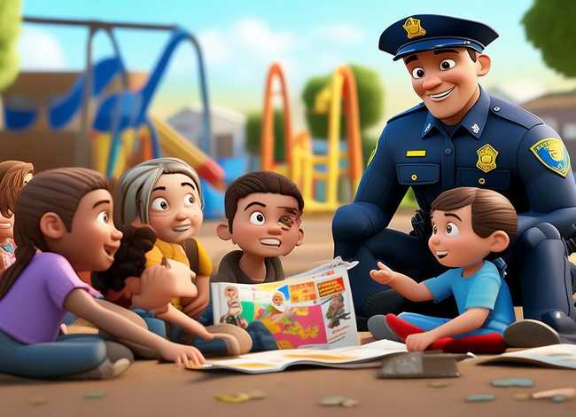 警察儿童故事绘本图片(警察少儿故事) 警察儿童故事绘本图片(警察少儿故事)