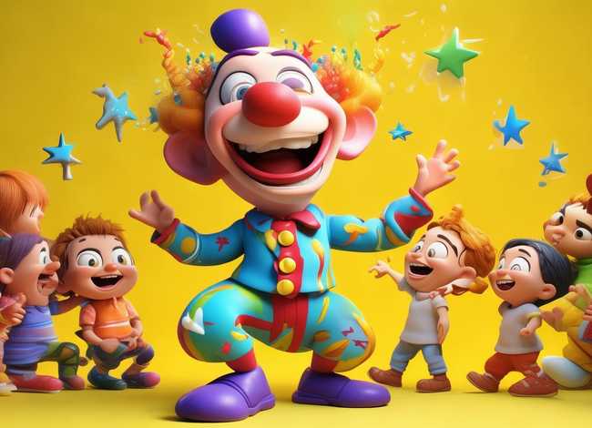 小丑儿童活动图片；小丑儿童活动图片卡通
