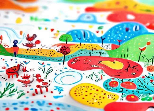 儿童手绘故事插图简单（手绘幼儿故事插图）