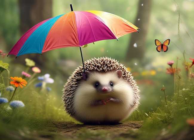 小刺猬的故事、小伞兵和小刺猬的故事