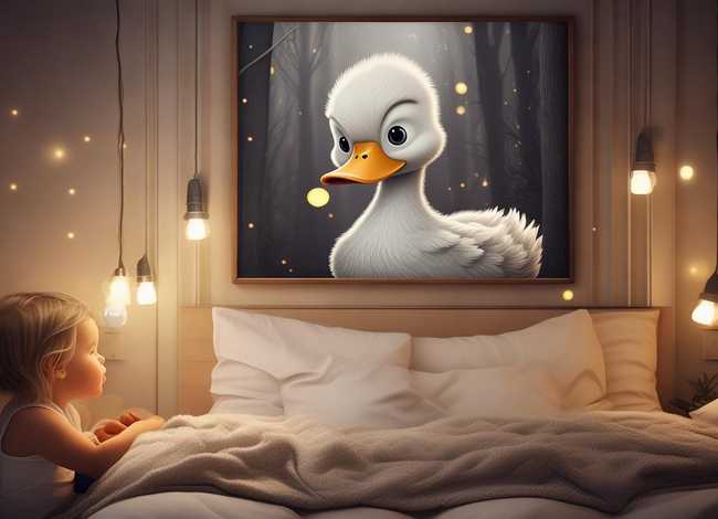 小儿故事睡前故事丑小鸭（幼儿睡前丑小鸭故事）