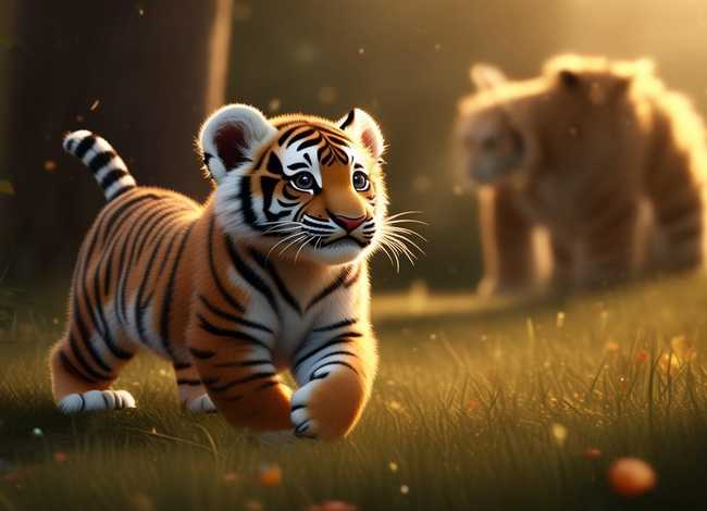 小老虎找妈妈儿童故事，睡前故事小老虎找妈妈