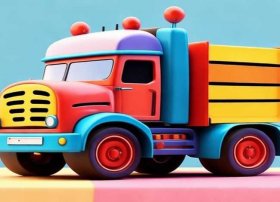 儿童超长大卡车简笔画大全大图（儿童大卡车简笔画图片大全）