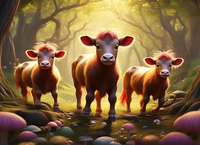 三头小牛的故事 三头小牛的故事简介