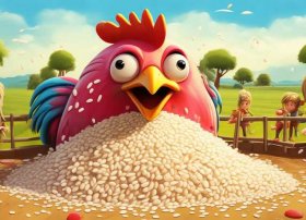 儿童故事嘴巴漏米的大公鸡 幼儿故事漏嘴巴的大公鸡教案