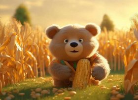 儿童睡前小故事p3小熊掰玉米（幼儿故事小熊掰玉米）