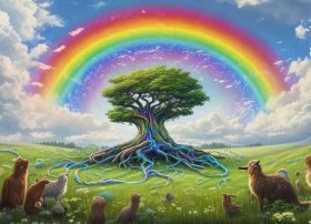 彩虹的来历故事 - 彩虹的来历的故事