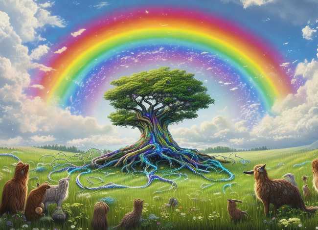 彩虹的来历故事 - 彩虹的来历的故事