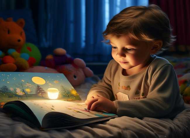 7岁儿童睡前故事文字100字，7岁小孩故事睡前故事文字