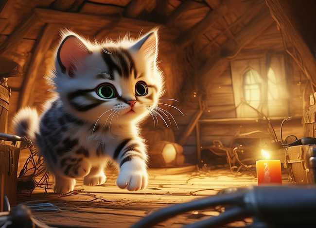 儿童故事图片带字小猫抓老鼠、小猫抓老鼠的故事 听