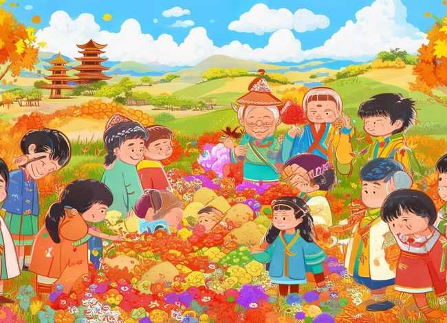 儿童画重阳节绘本故事 - 重阳节绘本故事图画 儿童画重阳节绘本故事 - 重阳节绘本故事图画