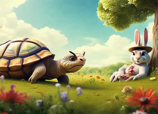 龟兔赛跑故事 - 龟兔赛跑故事图片