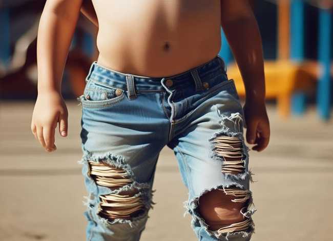 破洞儿童 儿童破洞裤子图片大全 破洞儿童 儿童破洞裤子图片大全